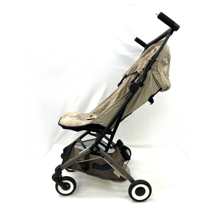 Cybex Libelle Ultra-Lightweight Travel Stroller - Almond Beige on Taupe Frame (Open Box)