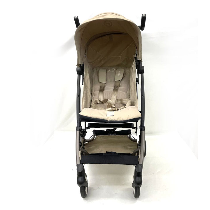 Cybex Libelle Ultra-Lightweight Travel Stroller - Almond Beige on Taupe Frame (Open Box)