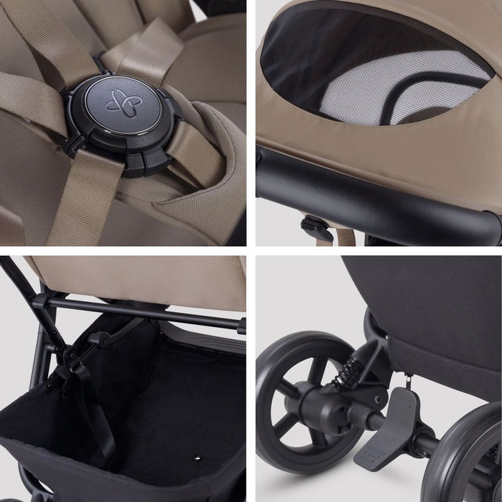 Silver Cross Nia and PIPA Travel System - Champagne/Macaron (DBBK Exclusive)