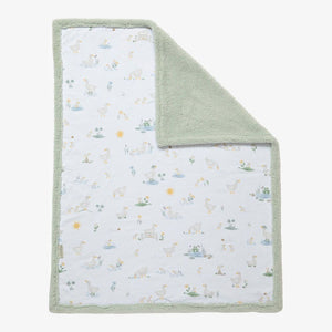 Living Textiles Jersey Sherpa Blanket - Goosey Goosey Default Title
