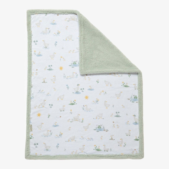 Living Textiles Jersey Sherpa Blanket - Goosey Goosey Default Title