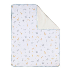 Living Textiles Jersey Sherpa Blanket - Roam and Roar Default Title