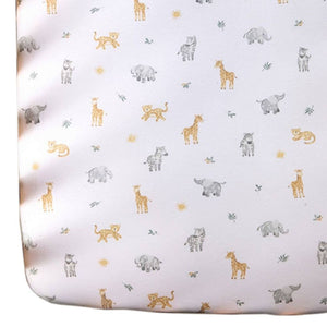 Living Textiles Cotton Jersey Fitted Crib Sheet - Roam and Roar Default Title