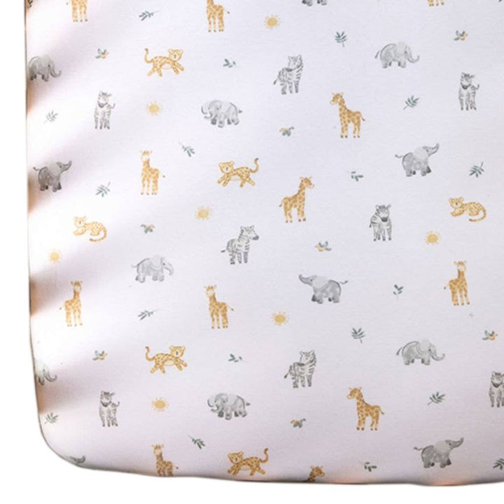 Living Textiles Cotton Jersey Fitted Crib Sheet - Roam and Roar Default Title