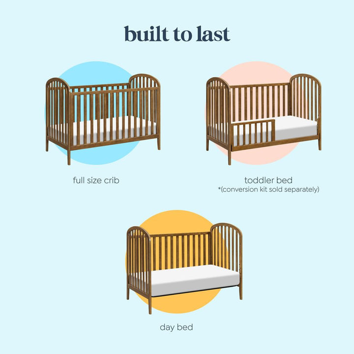 DaVinci Beau 3-in-1 Convertible Crib - Walnut