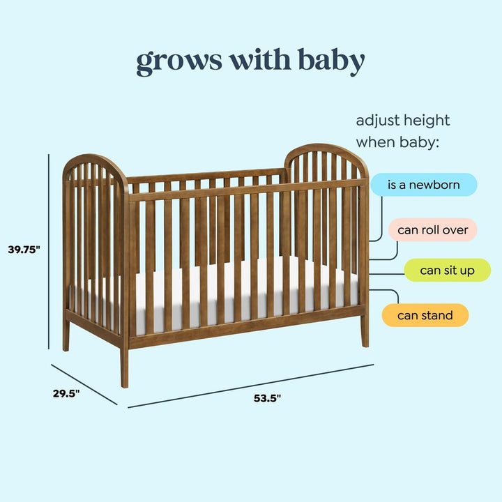 DaVinci Beau 3-in-1 Convertible Crib - Walnut