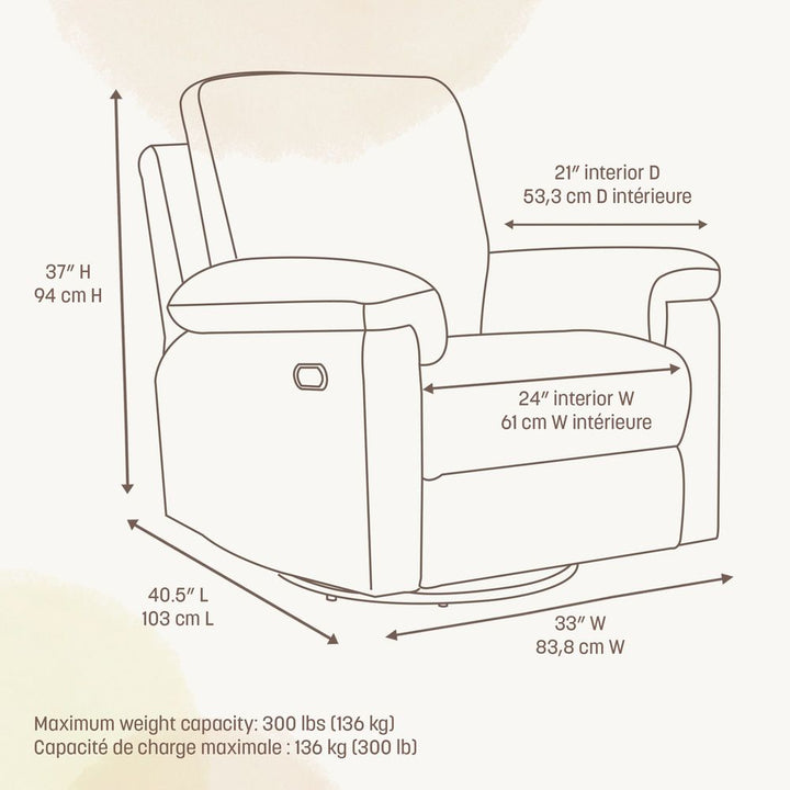Little Seeds Bellamy Power Recliner Glider