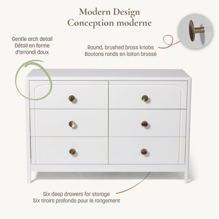 Little Seeds Briar 6-Drawer Double Dresser