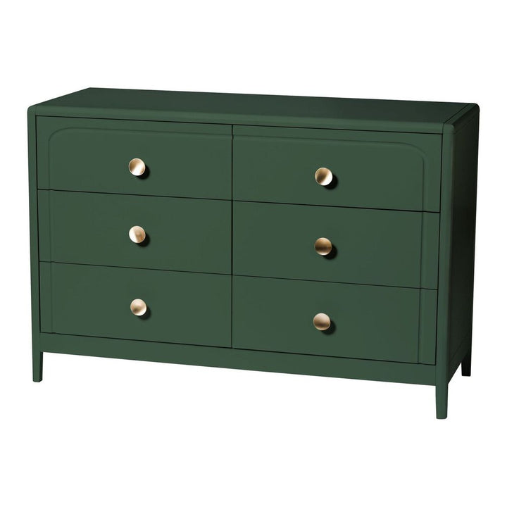 Little Seeds Briar 6-Drawer Double Dresser Bottle Green