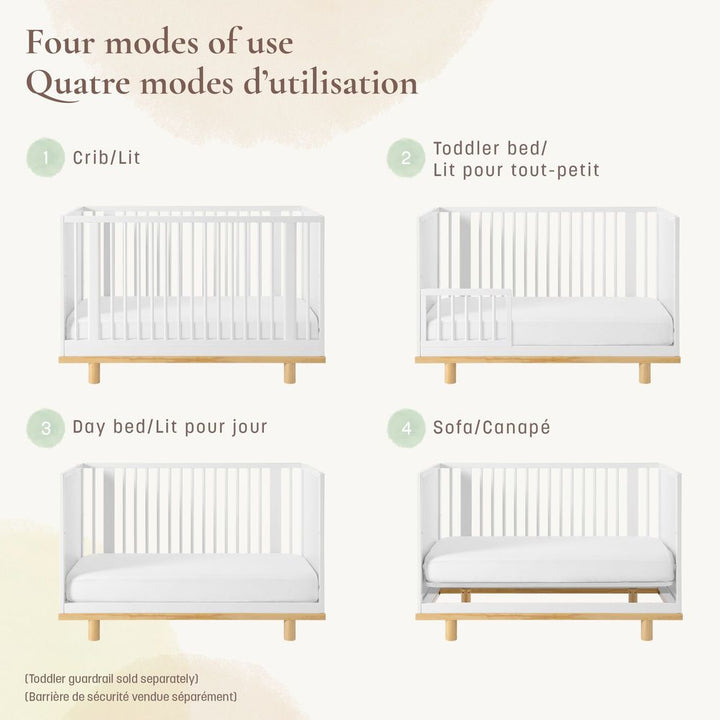 Little Seeds Roo 4-in-1 Convertible Island Crib