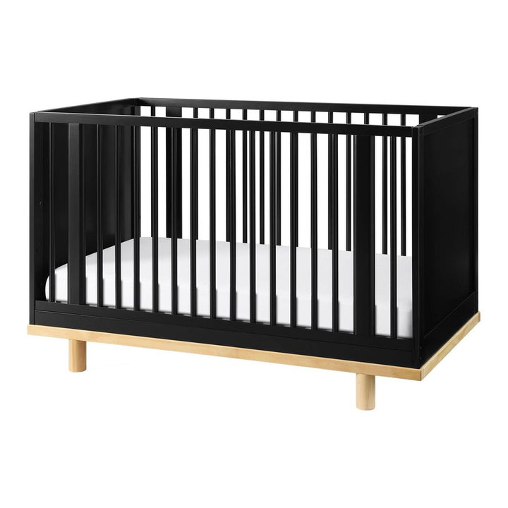 Little Seeds Roo 4-in-1 Convertible Island Crib Black Natural