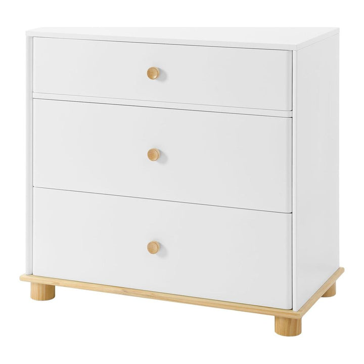 Little Seeds Roo 3-Drawer Dresser True White Natural