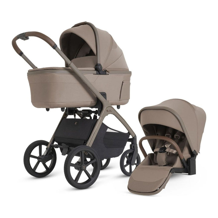 Silver Cross Cove 2 Stroller and Bassinet Bundle Champagne