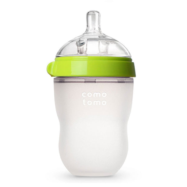 Comotomo Silicone 8 Ounce Baby Bottle - Green