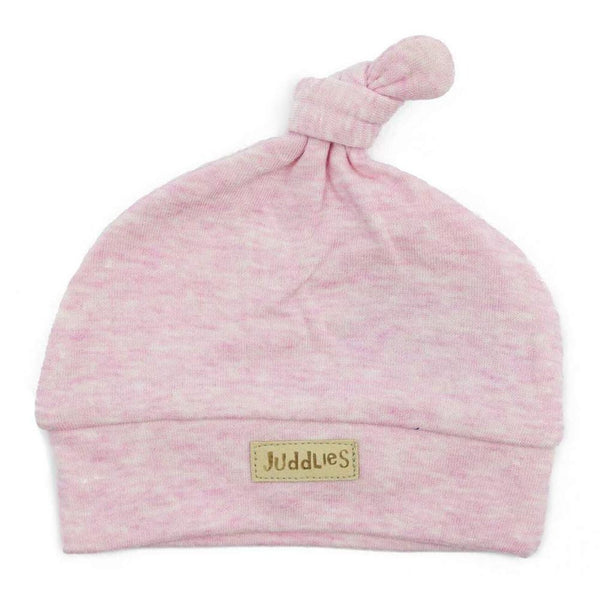 Juddlies Newborn Hat - Pink Fleck