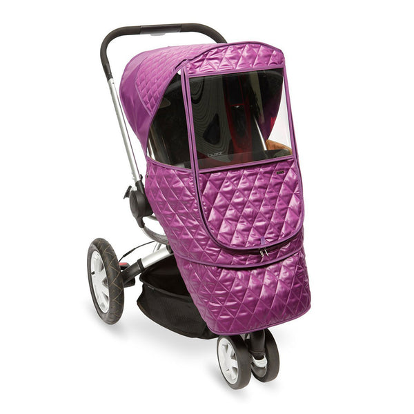 Manito Castle Beta Quilted Stroller Weather Shield - Purple