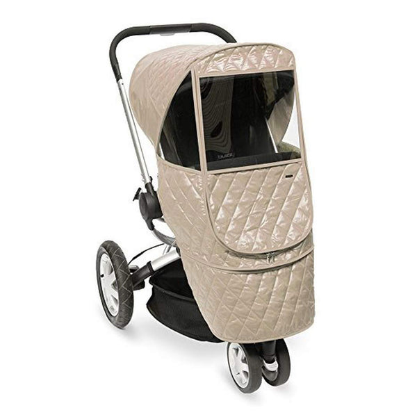 Manito Castle Beta Quilted Stroller Weather Shield - Biscuit