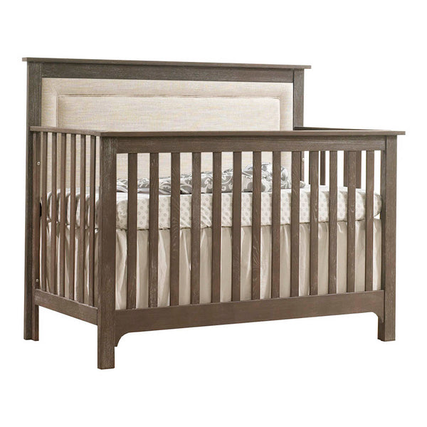 NEST Emerson 5-in-1 Convertible Crib with Upholstered Headboard Panel
