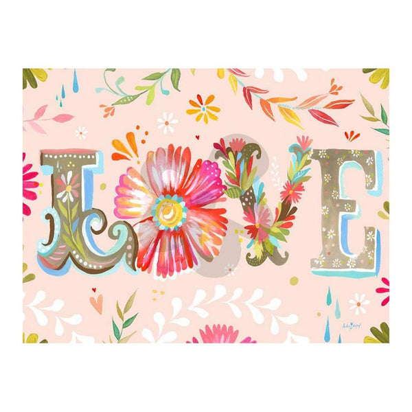 Oopsy Daisy Wall Canvas Art 24in x 18in - Floral LOVE