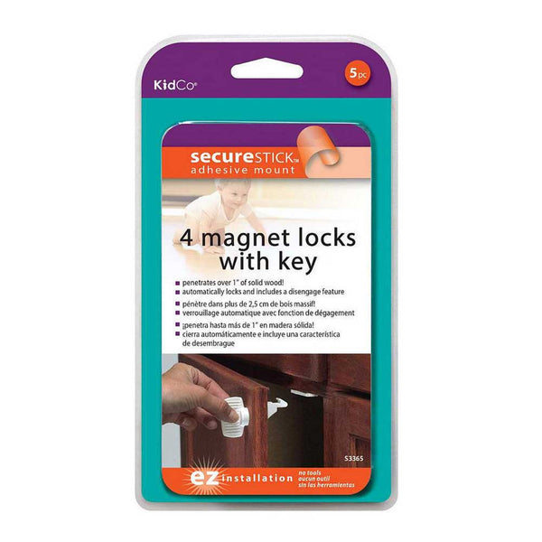 Kidco Magnet Lock Set 4 Pack plus Key