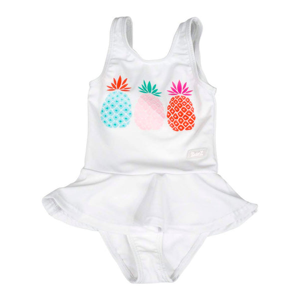 Baby Banz Tankini One-Piece Girls Swimsuit - Pineapple (24 Months, 12kg and up)