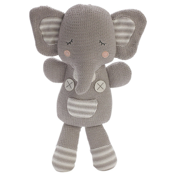 Living Textiles Knit Plush Toy - Theodore Elephant