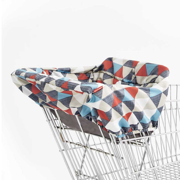 Skip Hop Take Cover Shopping Cart & Baby High Chair Cover - Triangles