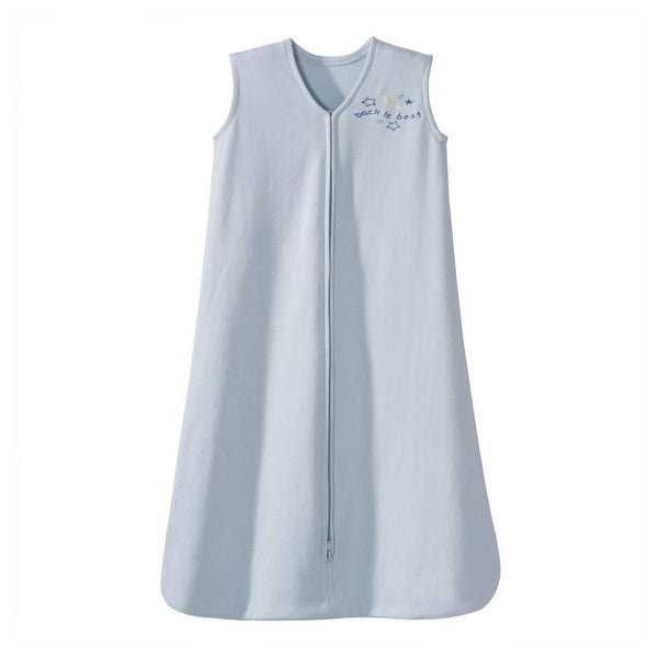 HALO Cotton SleepSack Wearable Blanket 0.5 ToG - Blue (Small, 10-18 lbs)
