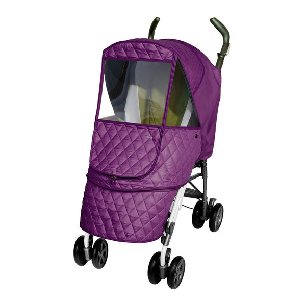 Manito Castle Alpha Quilted Stroller Weather Shield - Purple