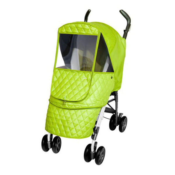 Manito Castle Alpha Quilted Stroller Weather Shield - Green