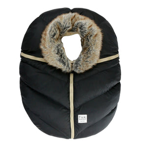 7 A.M. Enfant Faux Fur Cocoon - Black