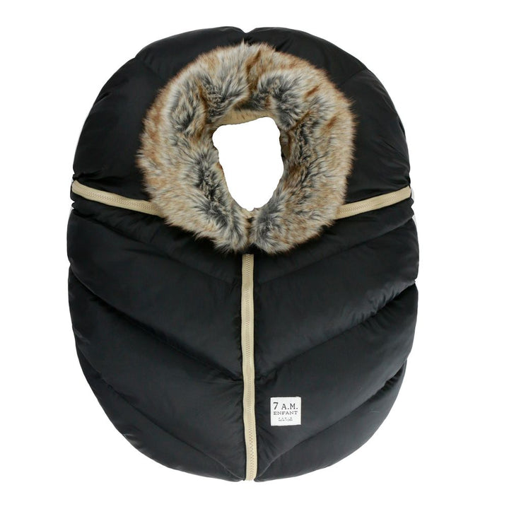 7 A.M. Enfant Cocoon Faux Fur Black
