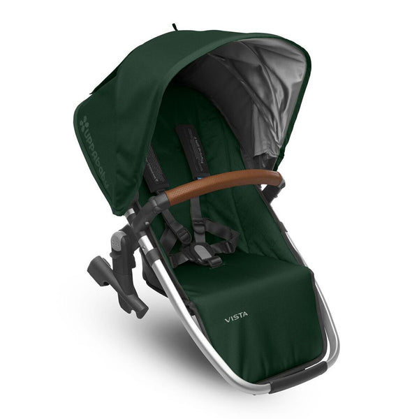 UPPAbaby Vista RumbleSeat 2017 - AUSTIN/HUNTER (Green with Silver Frame and Leather) - (discontinued)