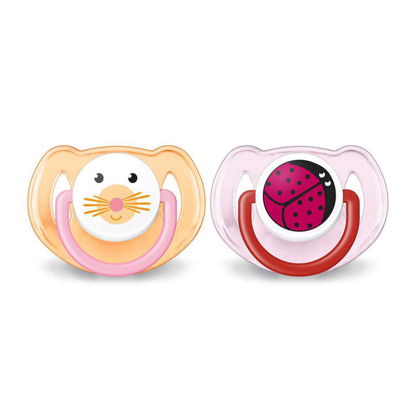 Avent Pacifiers Animal 6-18 Months - Pink