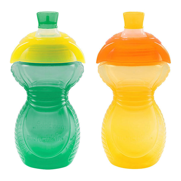 Munchkin 2-Pack Click Lock Trainer Cups - Teal/Yellow (9oz)