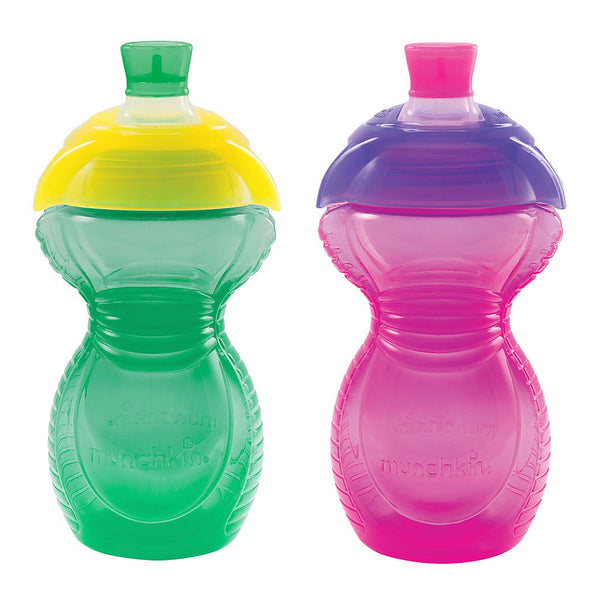 Munchkin 2-Pack Click Lock Trainer Cups - Teal/Pink (9oz)