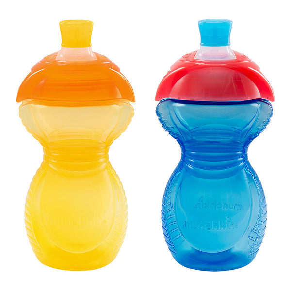Munchkin 2-Pack Click Lock Trainer Cups - Yellow/Blue (9oz)