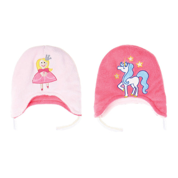 Flap Jack Kids Reversible Winter Hat - Unicorn/Princess