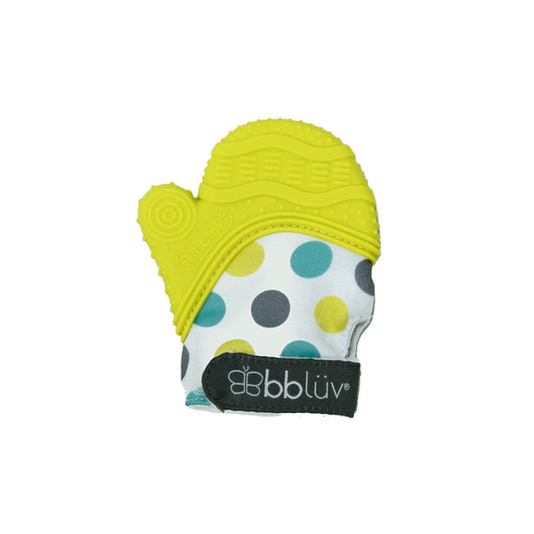 BBLUV Glv 2-in-1 Baby Teething Mitten - Lime