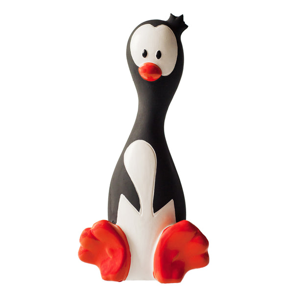 Portia the Polite Penguin Natural Rubber Teething Toy
