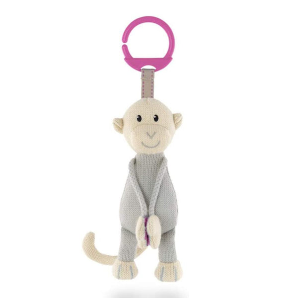 Matchstick Monkey Knitted Hanging Monkey Toy - Pink