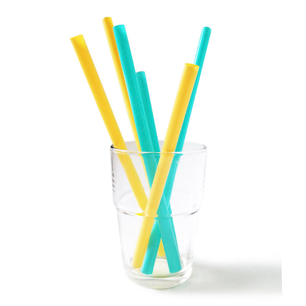 Silikids Reusable Silicone Straws 6-Pack - Ombre Red
