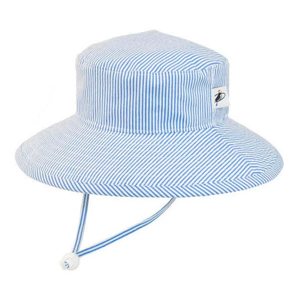 Puffin Gear Sunbaby Child Hat - Natty Blue Stripes 6M (3-6 Months)