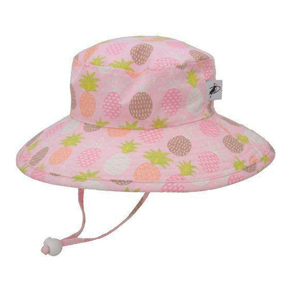 Puffin Gear Sunbaby Child Hat - Pink Pineapples XS (12-24 Months)