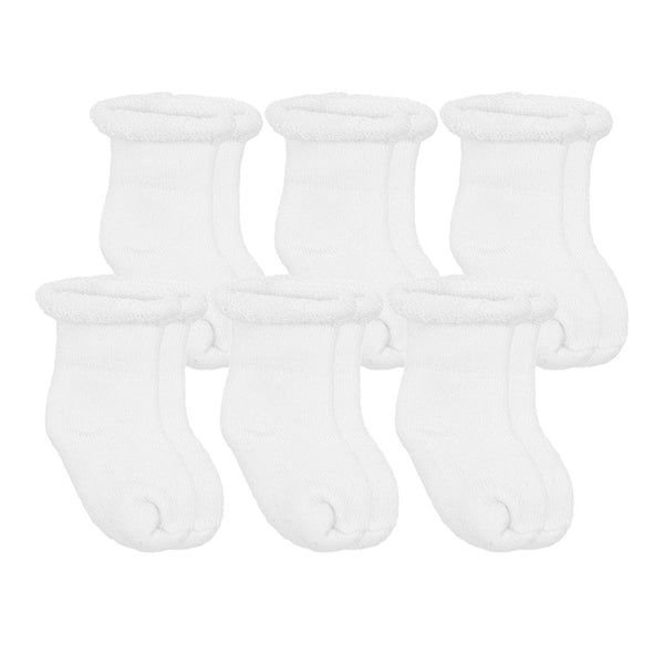 Kushies 6-Pack Terry Newborn Socks
