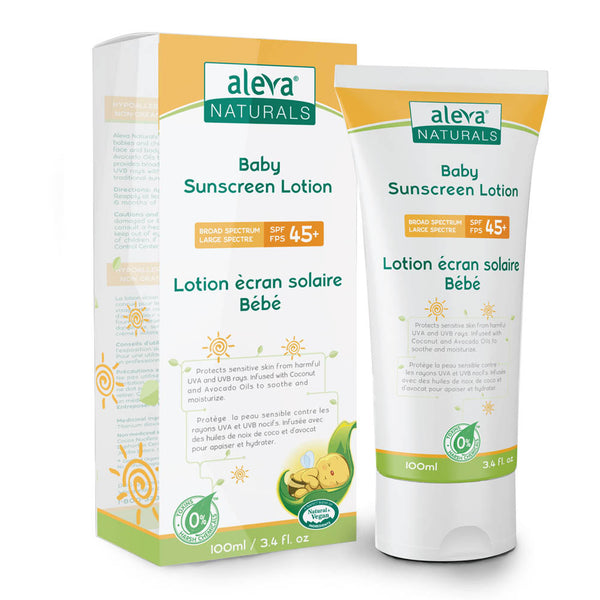 Aleva Naturals Baby Sunscreen Lotion (SPF 45+) - 100ml