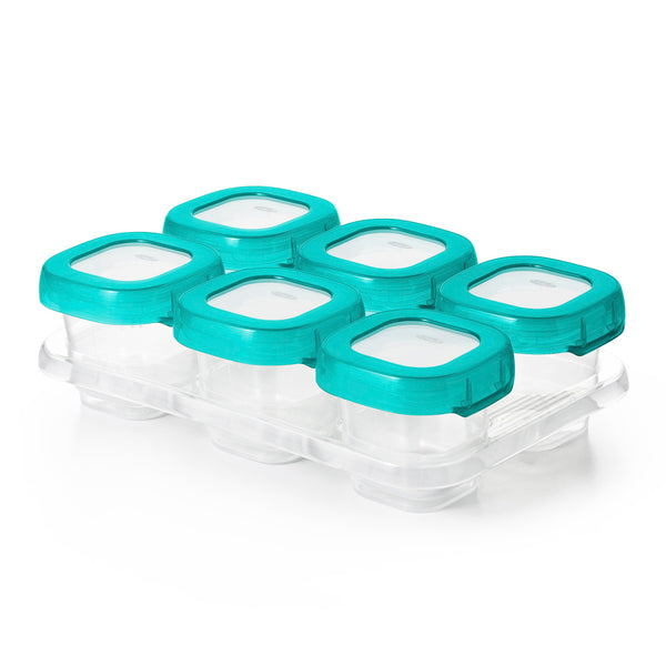 OXO Tot 6-Pack Baby Food Storage Blocks - Teal (2oz)