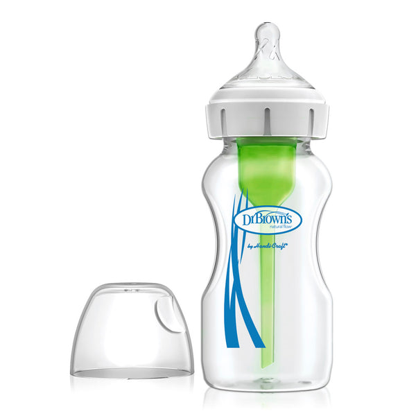Dr. Brown's Anti-Colic Options+ Wide Neck Glass Baby Bottle - 9oz