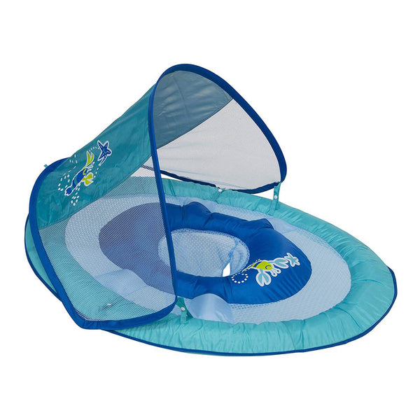 SwimWays Baby Spring Float Sun Canopy - Blue Lobster