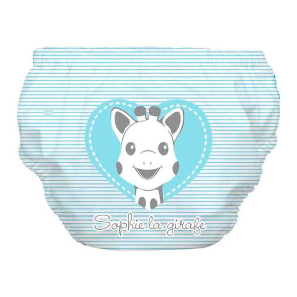 Charlie Banana Swim Diaper and Training Pants - Sophie Pencil Blue Heart (Small)